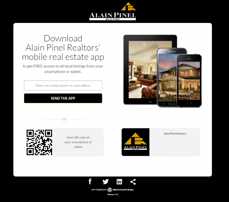 Smarter Agent Real Estate App Mobile Engagement Page